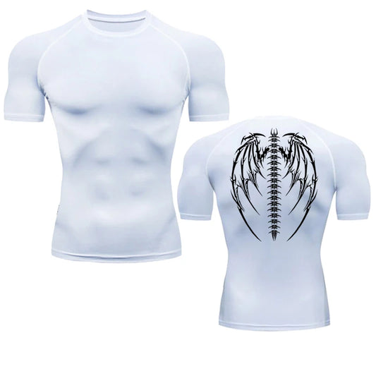 AnimeFlex Gear – Compression Shirts for Men, Quick-Dry Athletic Gym Wear & Rash Guards