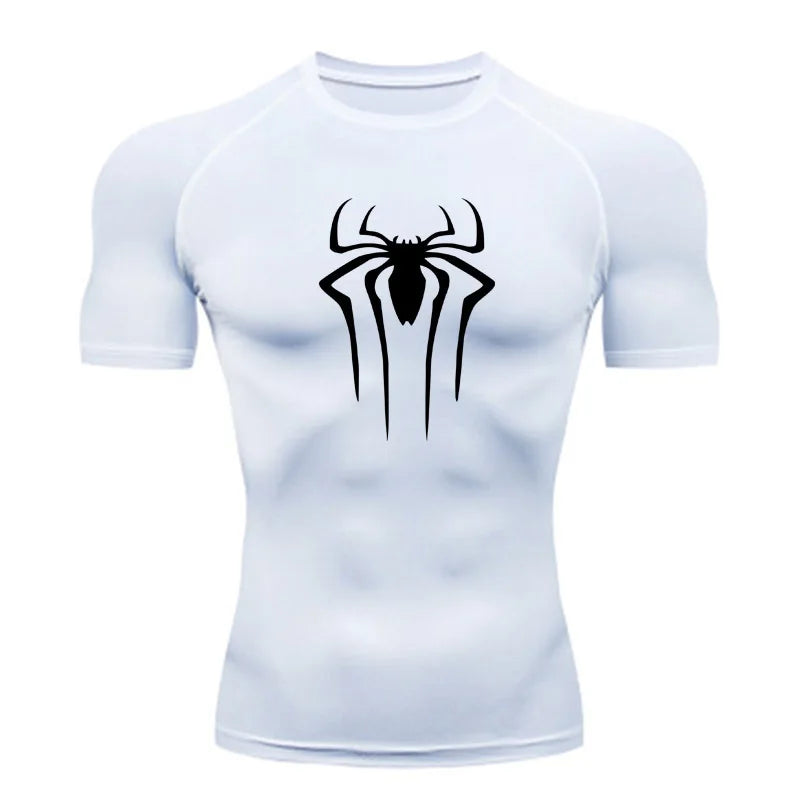 HeroFit Pro – Men’s Compression Sports T-Shirt for Gym & Running, Quick-Dry Short Sleeve Rashguard