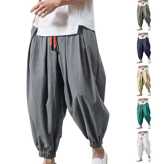 2024 New Oversize Men Loose Harem Pants – Autumn Edition

Experience the perfect blend of comfort and style with these oversized harem pants. Crafted from premium Chinese linen, these sweatpants offer breathability and dura