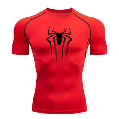 HeroFit Pro – Men’s Compression Sports T-Shirt for Gym & Running, Quick-Dry Short Sleeve Rashguard